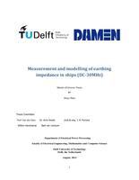 Measurement and modelling of earthing impedance in ships (DC-30MHz)