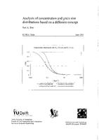 Analysis of concentration and grain size distributions based on a diffusion concept