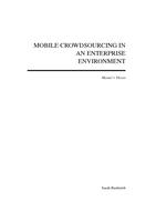 Mobile crowdsourcing in an enterprise environment