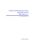 Design and development of active baseband loadpull system