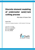 Discrete element modeling of underwater sand/rock cutting process