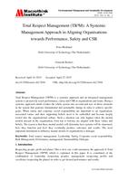 Total Respect Management: (TR³M) : a systemic management approach in aligning organisations towards performance, safety and CSR