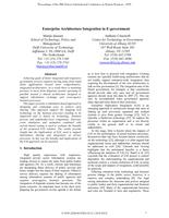 Enterprise Architecture Integration in E-government