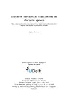 Efficient stochastic simulation on discrete spaces