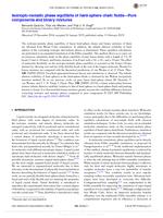 Isotropic-nematic phase equilibria of hard-sphere chain fluids—Pure components and binary mixtures
