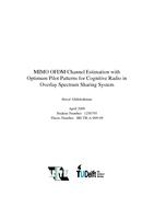 MIMO OFDM Channel Estimation with Optimum Pilot Patterns for Cognitive Radio in Overlay Spectrum Sharing System