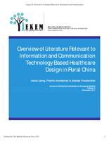 Overview of literature relevant to information and communication technology based healthcare design in rural China