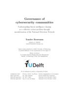 Governance of cybersecurity communities