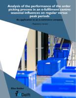 Analysis of the performance of the order picking process in an e-fulfilment centre: seasonal influences on regular versus peak periods