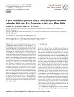 A joint probability approach using a 1-D hydrodynamic model for estimating high water level frequencies in the Lower Rhine Delta