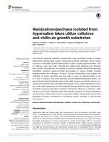 Halo(natrono)archaea isolated from hypersaline lakes utilize cellulose and chitin as growth substrates