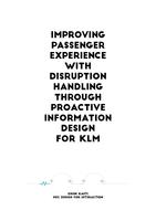 Improving passenger experience with disruption handling through proactive information design for KLM