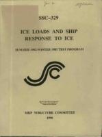 Ice loads and ship tesponse to ice