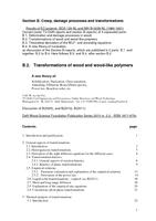 Section B, Creep, damage processes and transformations: B.2. Transformations of wood and wood-like polymers