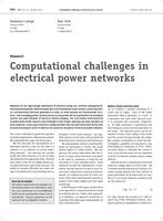Computational challenges in electrical power networks