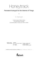Honeytrack: Persistent honeypot for the Internet of Things