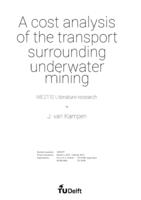 A cost analysis of the transport surrounding underwater mining