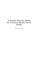 A Scalable Mextram Model for Advanced Bipolar Circuit Design