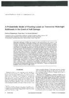 A probabilistic model of flooding loads on transverse watertight bulkheads in the event of hull damage