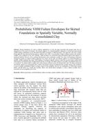 Probabilistic VHM Failure Envelopes for Skirted Foundations in Spatially Variable, Normally Consolidated Clay