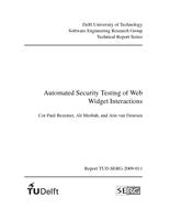Automated Security Testing of Web Widget Interactions