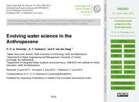 Evolving water science in the Anthropocene