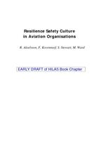 Resilience Safety Culture in Aviation Organisations