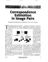 Correspondence estimation in image pairs