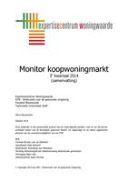 Monitor Koopwoningmarkt: 3e kwartaal 2014 (samenvatting)