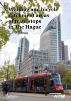 Walking and bicycle catchment areas of tram stops in The Hague