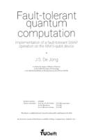 Fault-tolerant quantum computation
