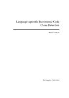 Language-agnostic Incremental Code Clone Detection