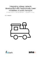 Integrating railway network development with hierarchically lower modalities of public transport