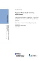 Physical Model Study of Living Breakwaters