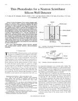 Thin photodiodes for a neutron scintillator silicon-well detector