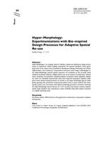 Hyper-morphology: Experimentations with bio-inspired design processes for adaptive spatial re-use