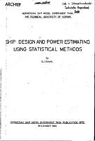 Ship design and power estimating using statistical methods