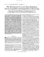 The development of a low-stress polysilicon process compatible with standard device processing