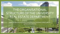 The Organisational Structure of the University Real Estate Department