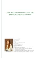 Applied leadership styles on various contract types