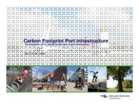 Preliminary results of a research into carbon footprint of port infrastructure, Port of Rotterdam