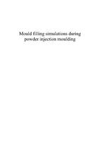 Mould filling simulations during powder injection moulding