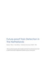 Future Proof Train Detection in the Netherlands