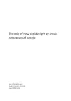 The role of view and daylight on visual perception of people 