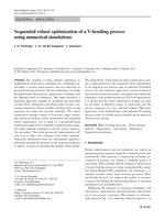 Sequential robust optimization of a V-bending process using numerical simulations