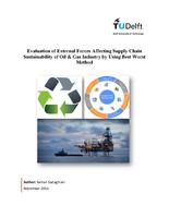 Evaluation of External Forces Affecting Supply Chain Sustainability of Oil & Gas Industry by Using Best Worst Method