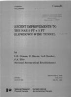 Recent inmprovements to the NAE 5 ft x 5 ft blowdown wind tunnel