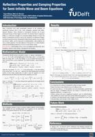 Reflection Properties and Damping Properties for Semi-Infinite Wave and Beam Equations (poster)