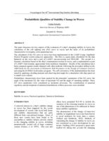 Probabilistic qualities of stability change in waves