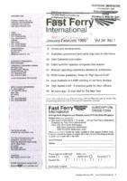 Contents Fast Ferry International, Volume 34, 1995